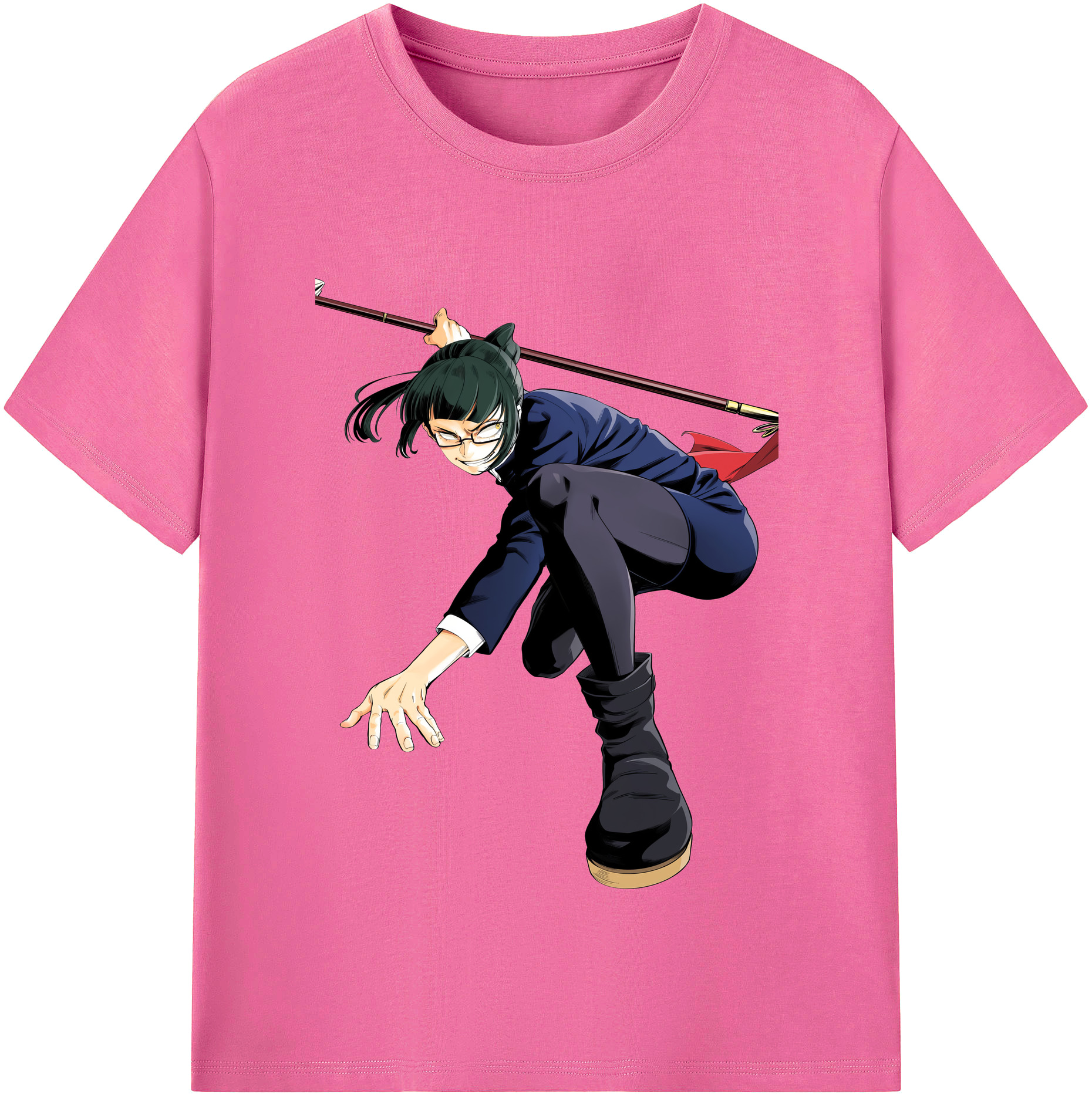 （画像用） 呪術廻戦 Jujutsu Kaisen レディースカジュアルプリントTシャツ（綿100％）